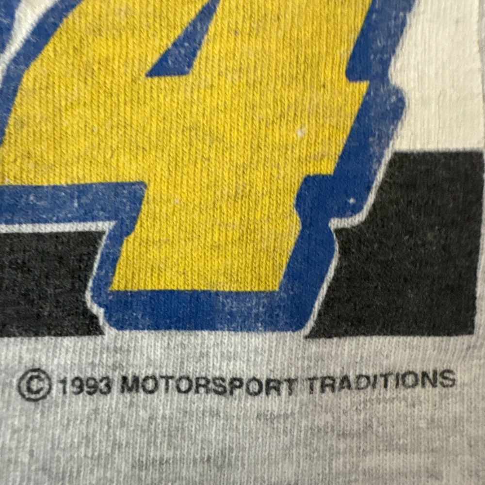 Jeff Gordon Vintage 1993 Race T-shirt Single Stitch Size XL Made In USA - Picture 5 of 9